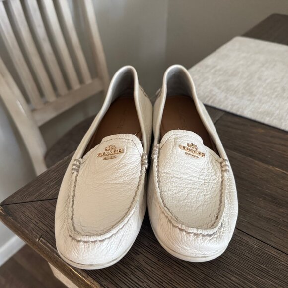 Coach Mary Lock up - Womens 8B pebbled leather driving moccasin loafers shoes - Picture 6 of 6